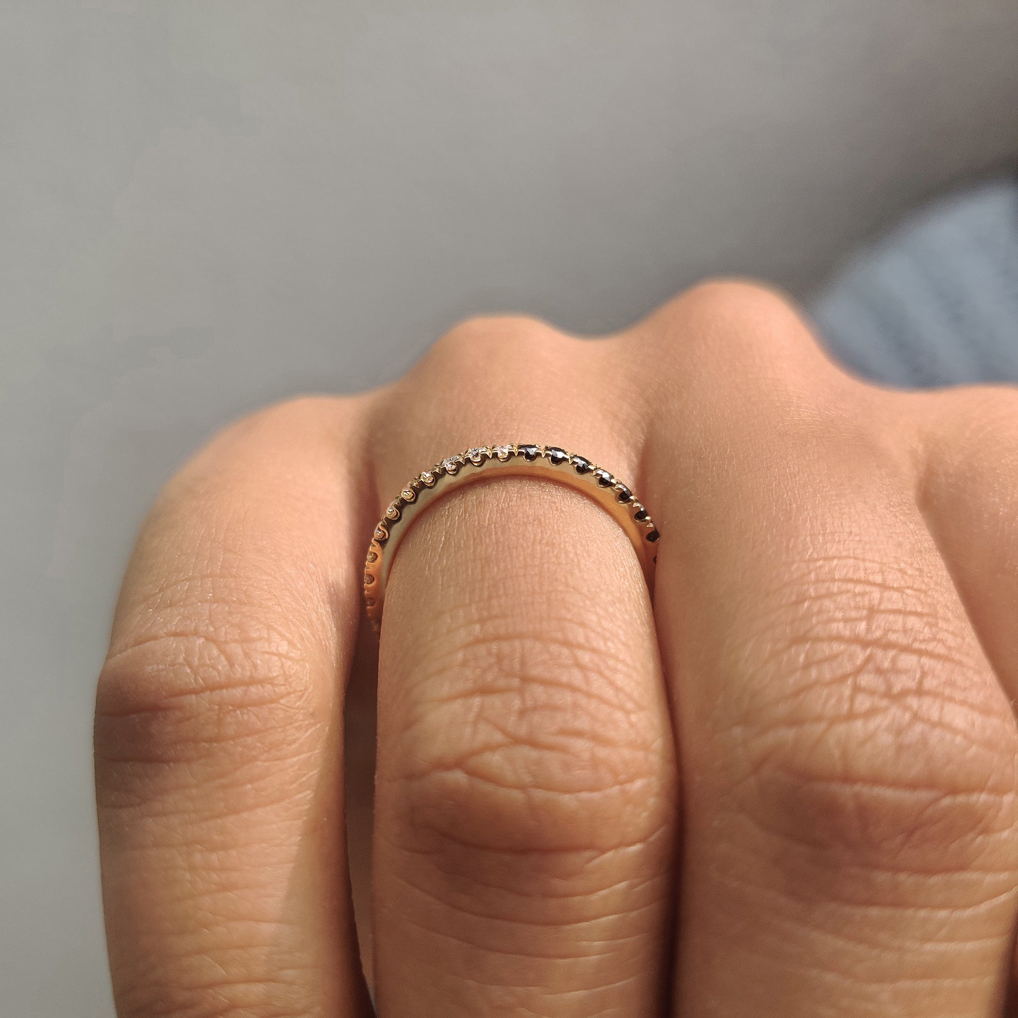 Round Cut Stackable Wedding Band Design