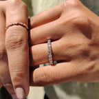 Woven Eternity Shared Prong Wedding Band