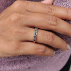 French Cut Half Eternity Band