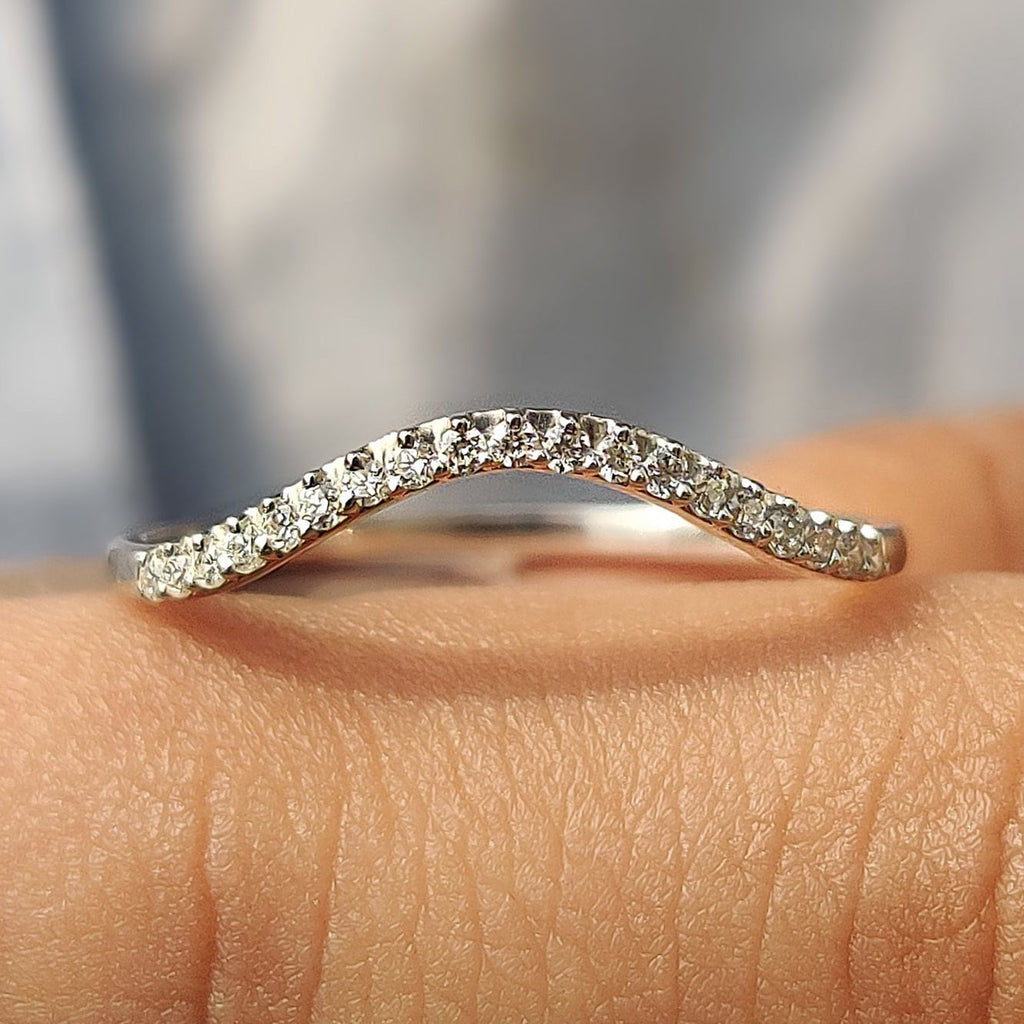 Half Eternity Band With Round Cut