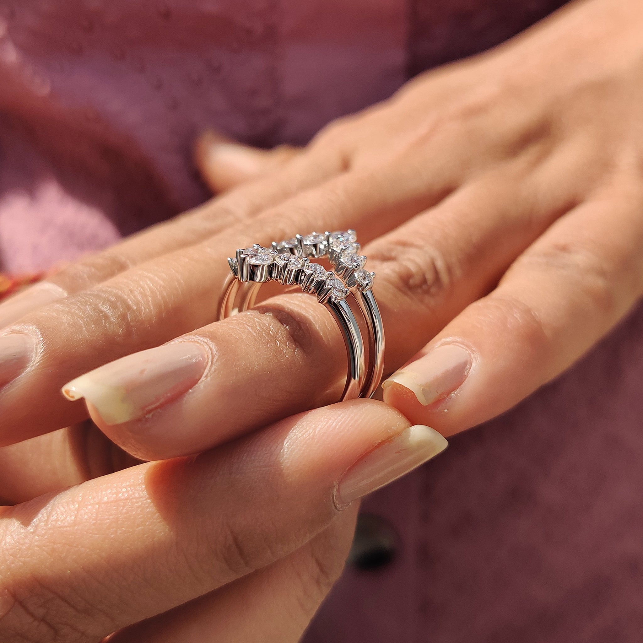 Round Cut Ring Enhancer Wedding Band