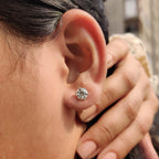 Stud Round Cut Diamond Earrings