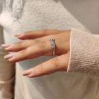 Tiara Wedding Band - Round Cut Diamonds