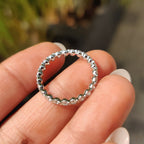 Minimalist Round Cut Eternity Style Diamond Wedding Band
