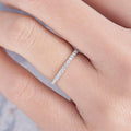 0.35 CTW Round Cut Full Eternity Moissanite Wedding Band