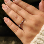 3/4 Eternity Marquise And Round Wedding Band
