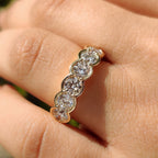Yellow Gold Wedding Band - 6 Round Diamond