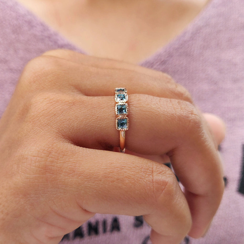 French Cut Half Eternity Band