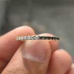 Round Cut Stackable Wedding Band Design