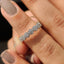 Round Diamond Wedding Band With Halo Style