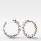 0.87 CTW Orbit Shared Prong Diamond Studs