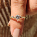Round Cut 5 Stone Engagement Ring