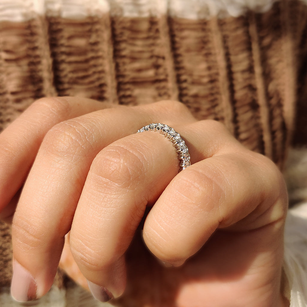 Lab Grown Diamond Round Wedding Band In Eternity Style