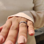 Tiara Wedding Band - Round Cut Diamonds