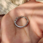 Double Wedding Band In Round Diamond Half Eternity Design