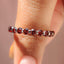 Round Cut Garnet Wedding Ring