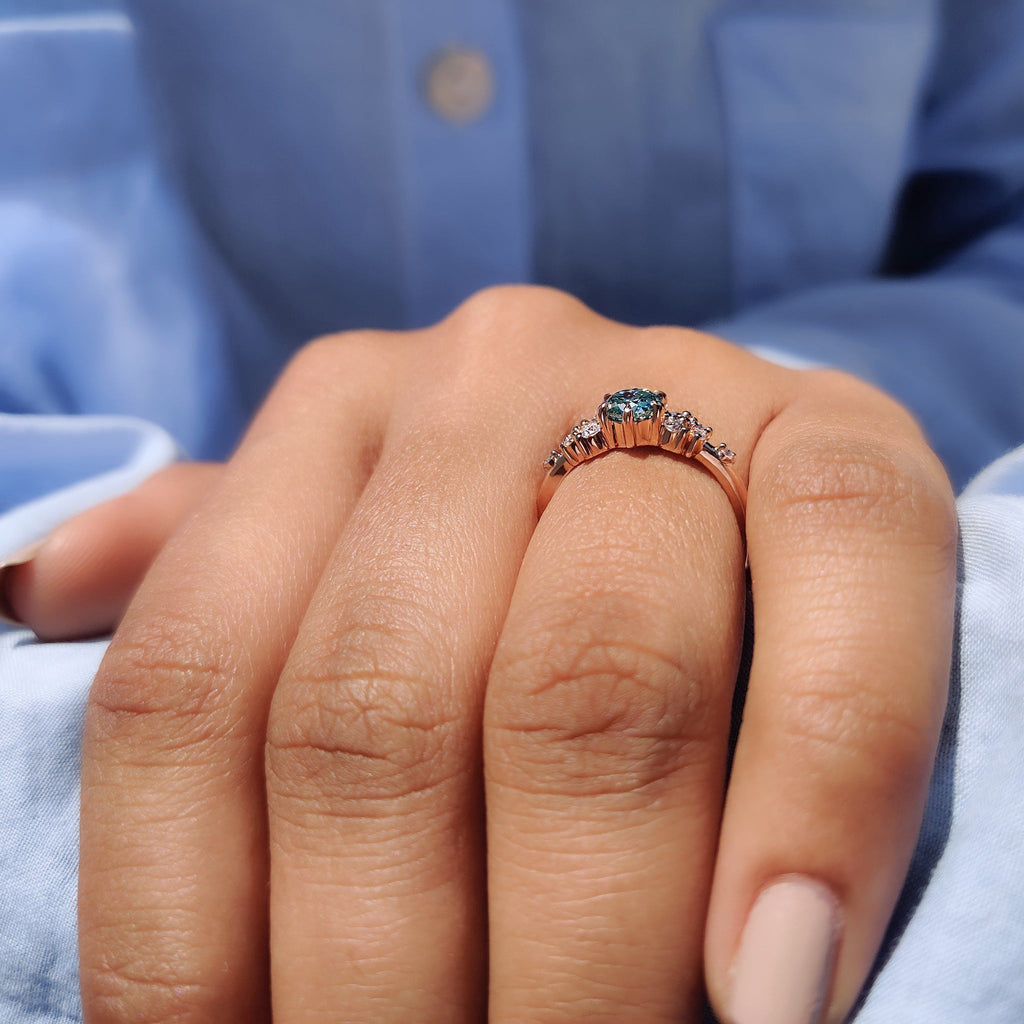 Portuguese Cut Engagement Ring In Muse Setting