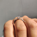 Solitaire Set Round Cut Diamond Engagement Ring