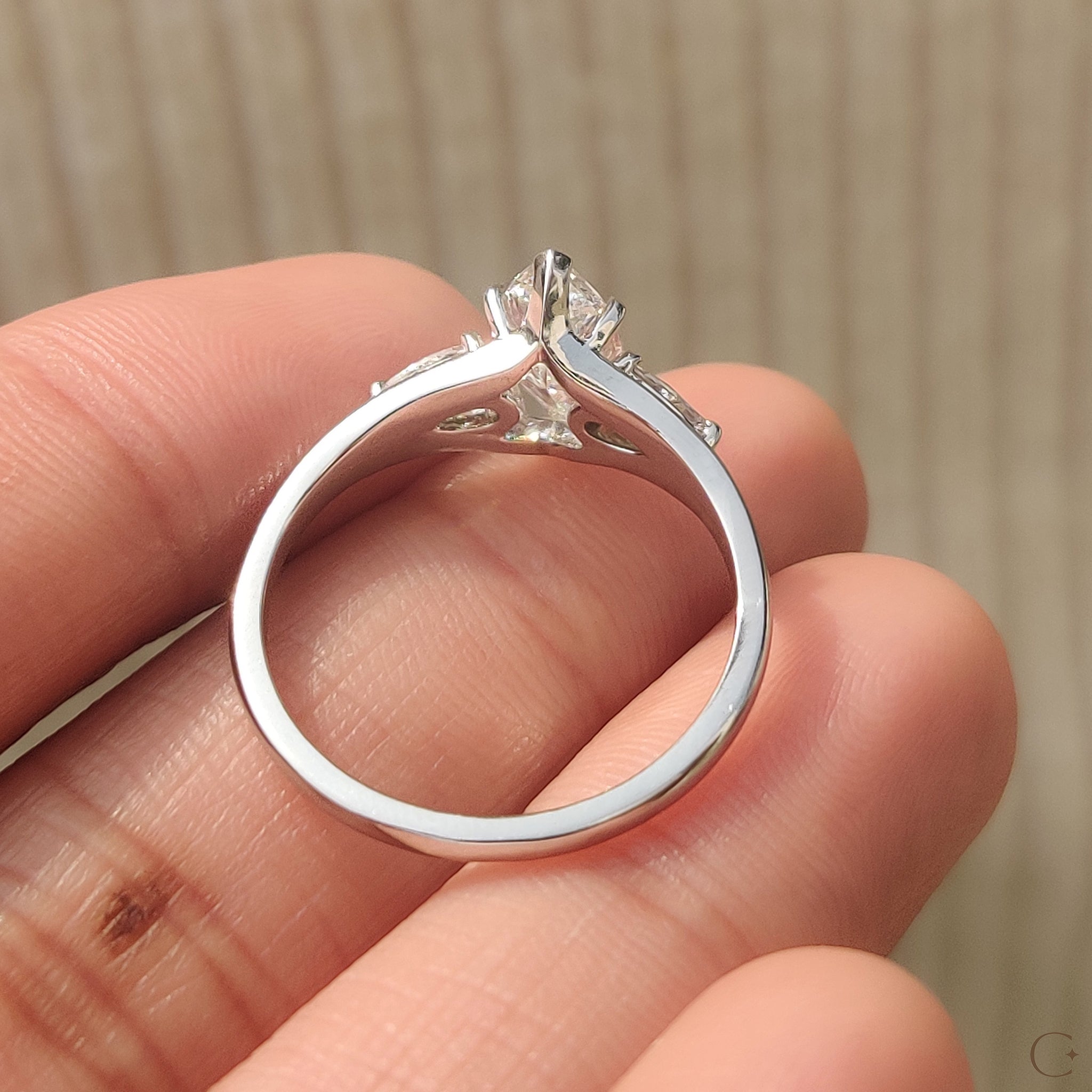 Marquise And Pear Diamond Ring