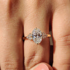 Oval Cut Diamond Engagement Ring In Yellow Gold