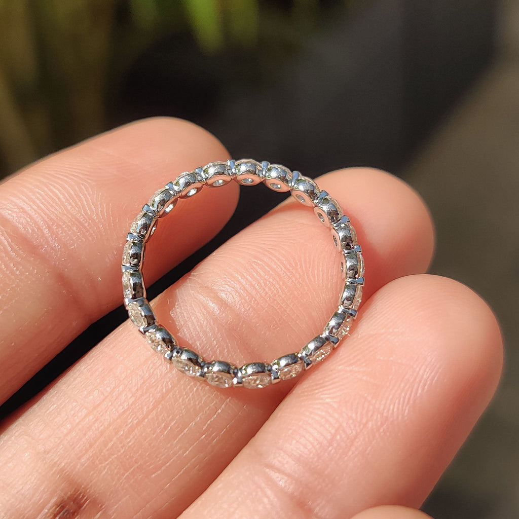White Gold Round Diamond Eternity Band