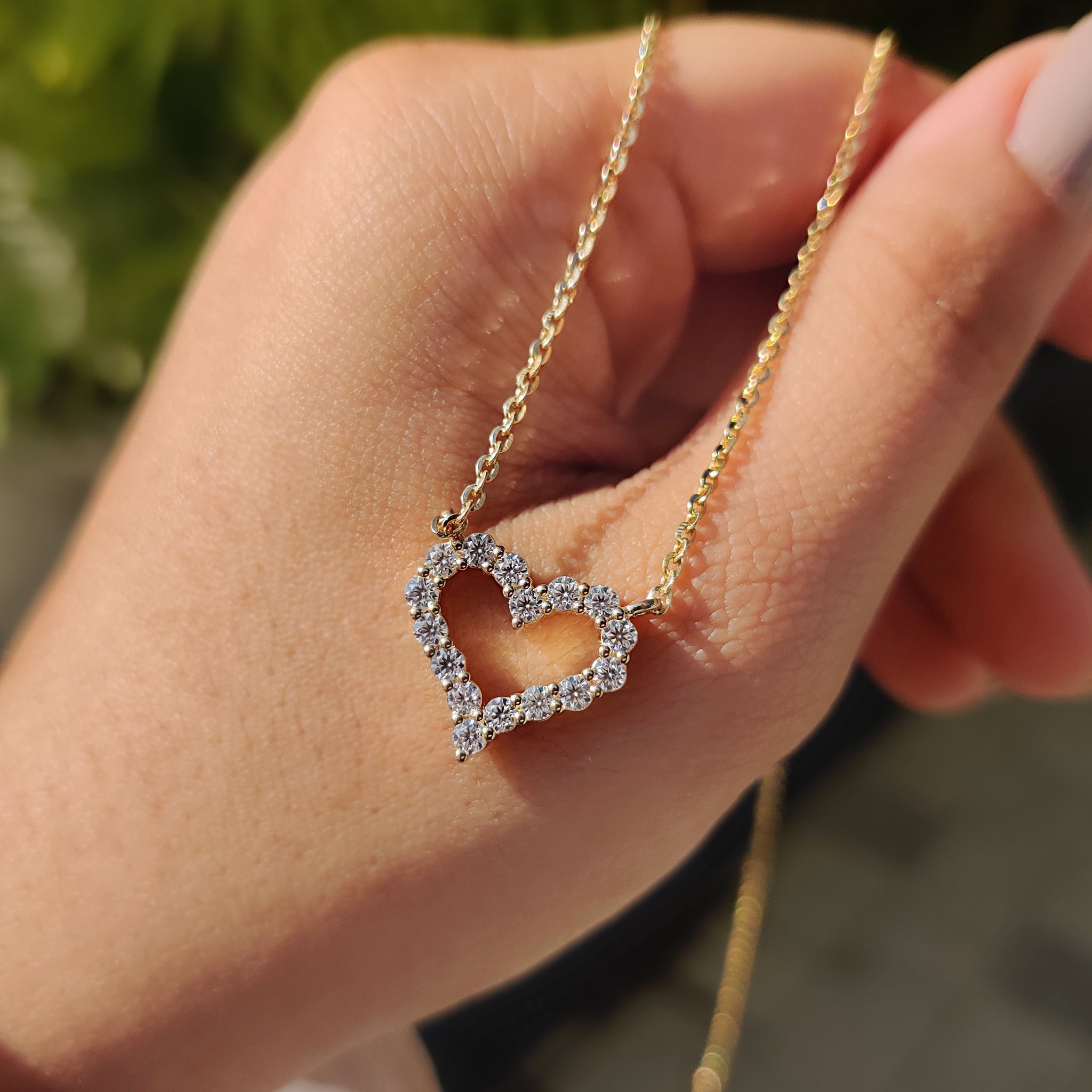 Round Diamond Heart Shaped Pendant Immagine principale del prodotto
