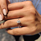 Yellow Gold Pear Cut Diamond Ring