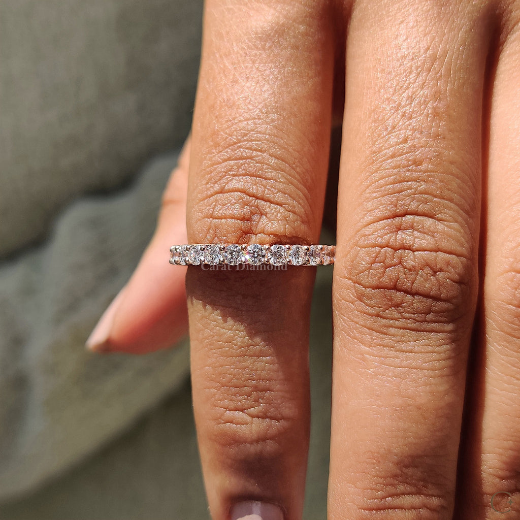 Lab Grown Diamond Round Eternity Band