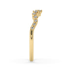 Tiara Wedding Band Yellow Gold – Timeless Royal Design