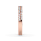 Round Diamond Eternity Band with Two Rows