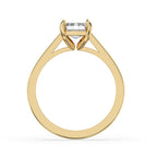 Two Carat Emerald Cut Diamond Ring