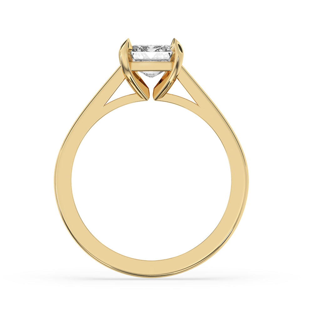 Two Carat Emerald Cut Diamond Ring