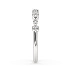 Half Eternity Wedding Band - Round Diamond