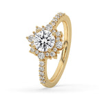 Round Halo Engagement Ring
