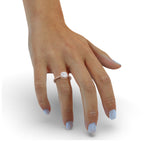 Cushion Halo Engagement Ring With Pave Band