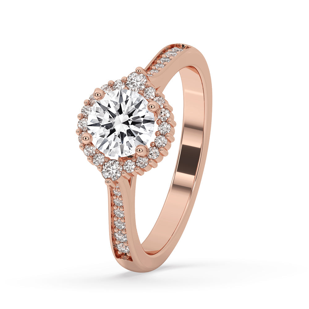 Antique Inspired Engagement Ring with Cathedral Setting