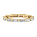 Baguette Diamond Wedding Band - Bar Setting