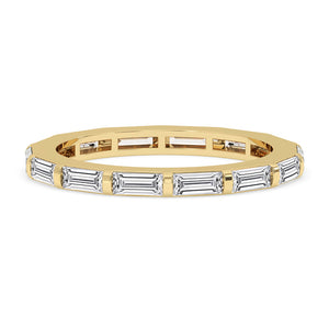 Baguette Diamond Wedding Band - Bar Setting