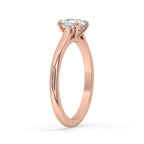 Pear Cut Diamond Engagement Ring In East West Setting