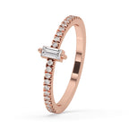 Baguette Engagement Ring