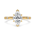 Marquise Diamond Engagement Ring with Claw Prong Setting