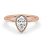 Bezel Set Diamond Ring With Classic Solitaire Setting