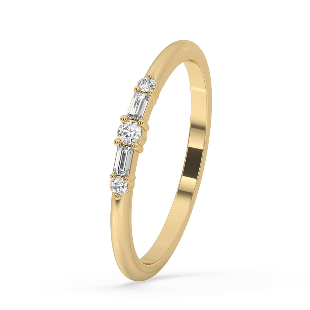 5 Stone Wedding Band