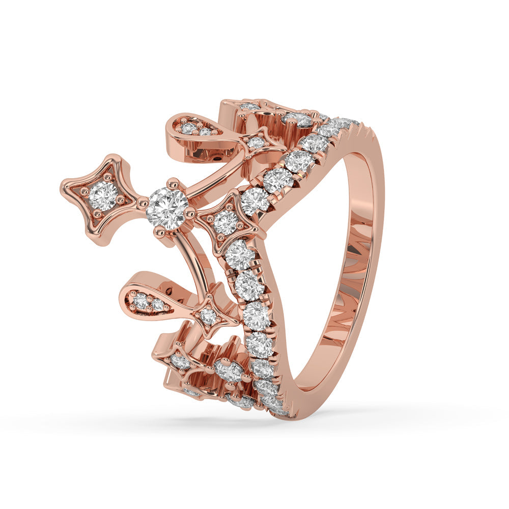 Round Wedding Ring – Royal Crown Band