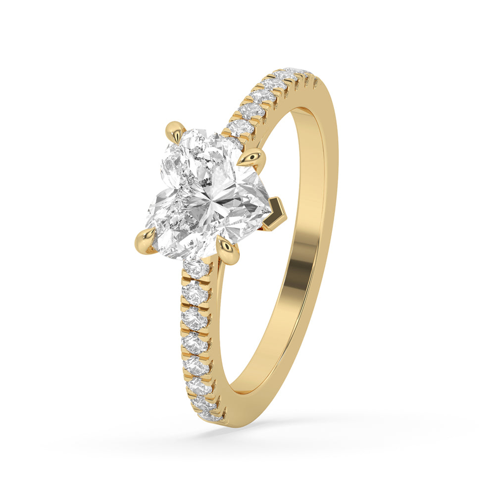 Heart Shaped Diamond Ring