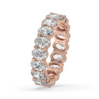 Oval Diamond Wedding Band - Perfect Eternity Band