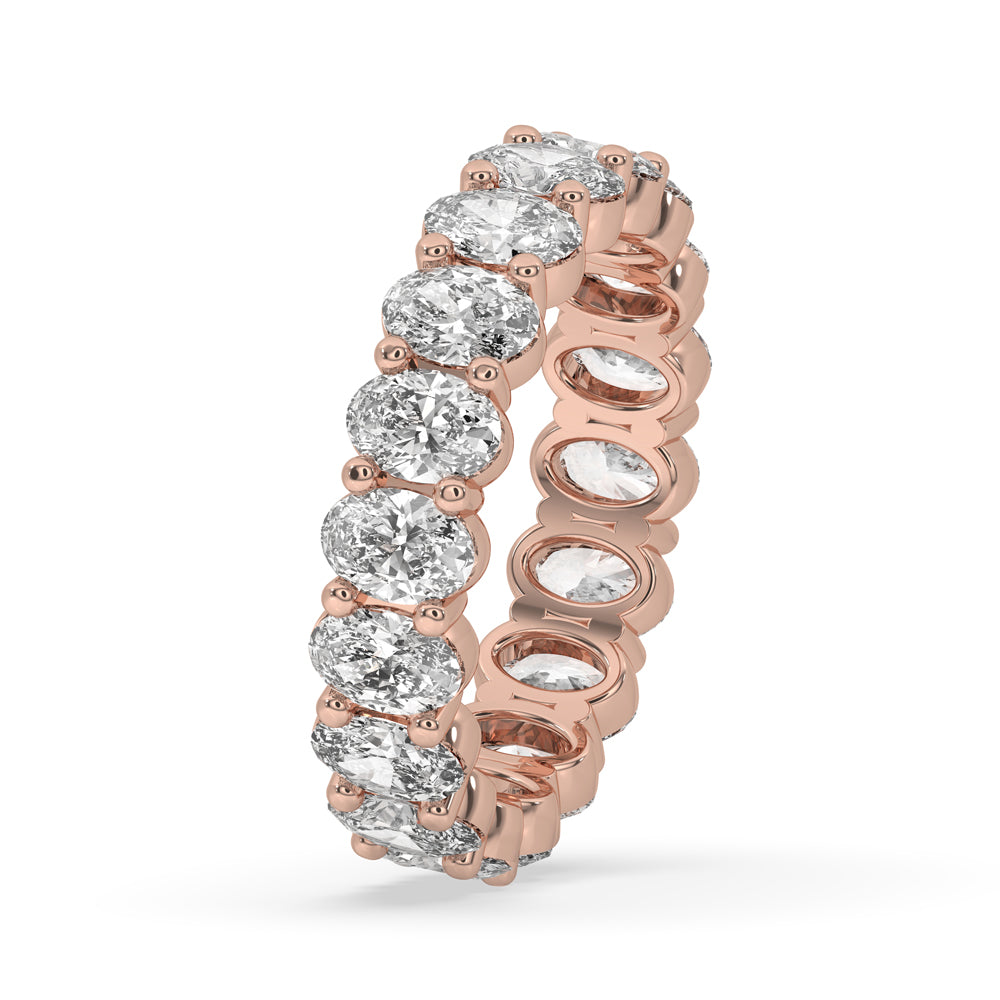 Oval Diamond Wedding Band - Perfect Eternity Band