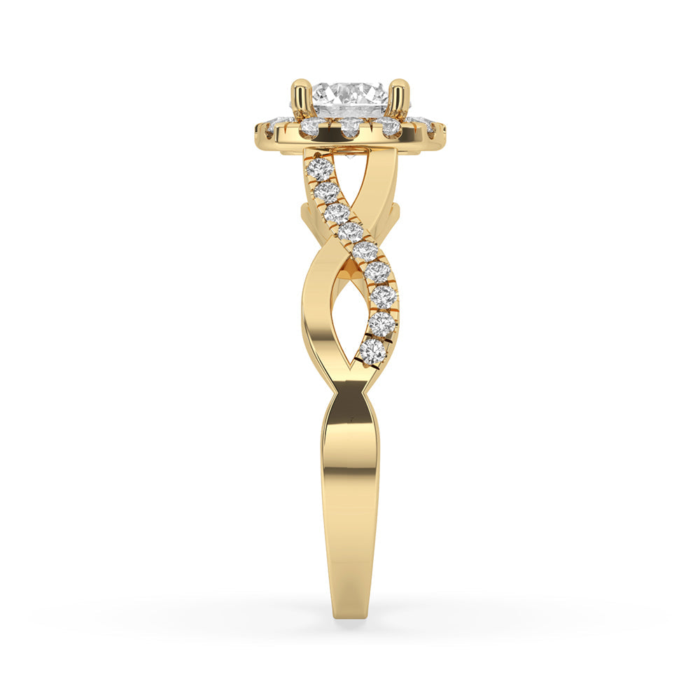 Round Halo Engagement Ring Timeless Sparkle and Beauty