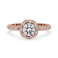 Round Diamond Engagement Ring - Twist Ring