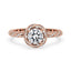 Round Diamond Engagement Ring - Twist Ring